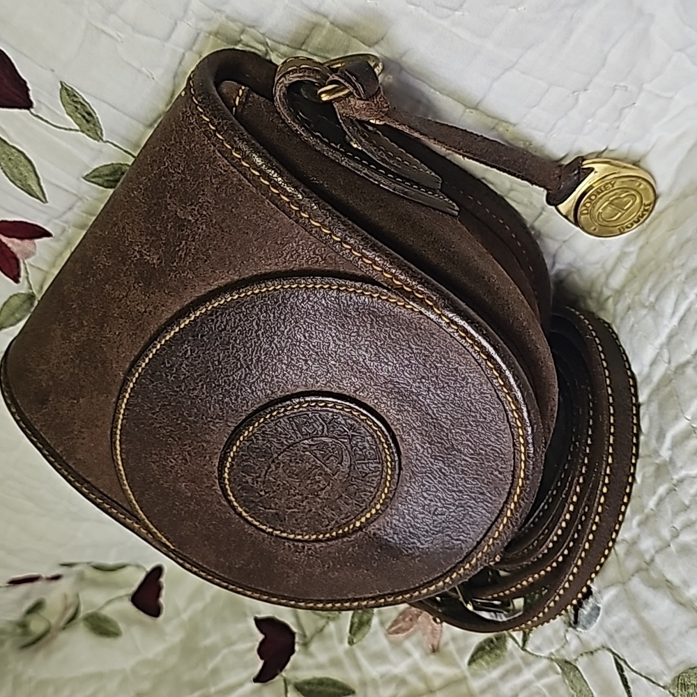 Vintage Dooney & Bourke Nubuck Small Flap Bag